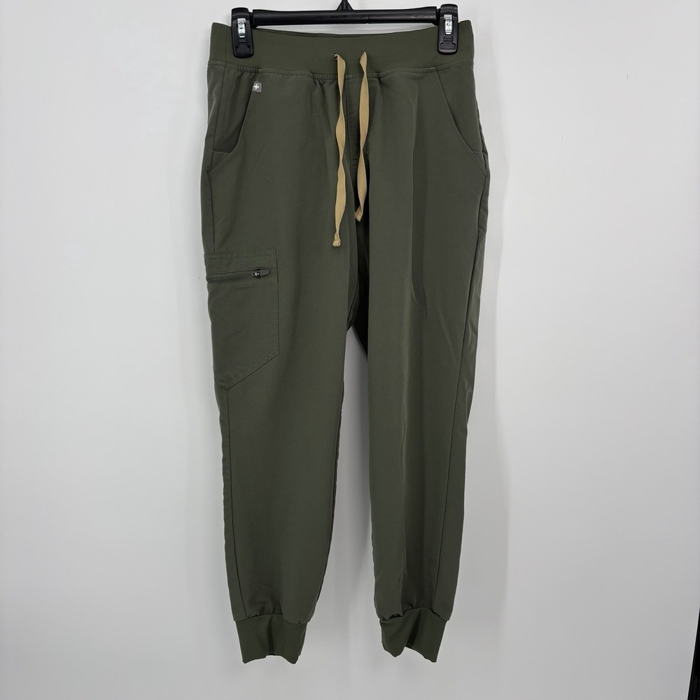 Fig Zamora Jogger Scrub Pants Women Bonsai Green Size Small Nurse